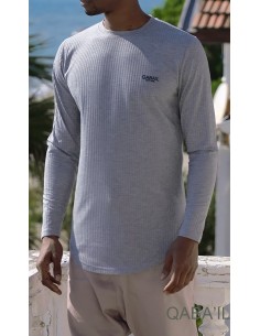 Lével Grey Lightweight Sweater-Qaba'il