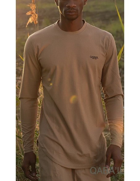 Level Beige-Qabail Lightweight Sweater