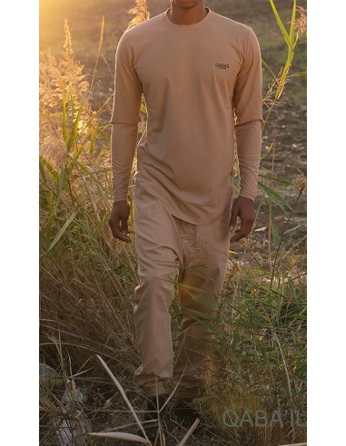 Level Beige-Qabail Lightweight Sweater
