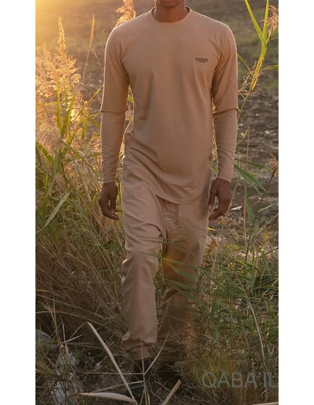 Level Beige-Qabail Lightweight Sweater