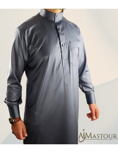 Aangepast grijs Saudi Qamis