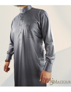 Aangepast grijs Saudi Qamis