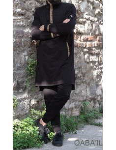 Eminence Korte Qamis Zwart/Zilver-Qaba'il 2