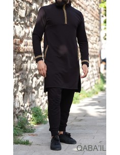 Eminence Korte Qamis Zwart/Zilver-Qaba'il