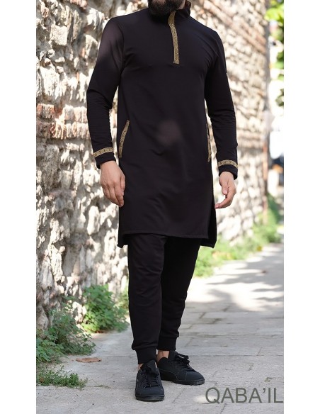 Eminence Short Qamis Black/Silver-Qaba'il