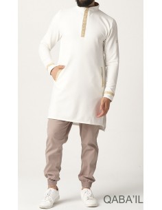 Eminentie Kort Qamis Ecru-Qaba'il