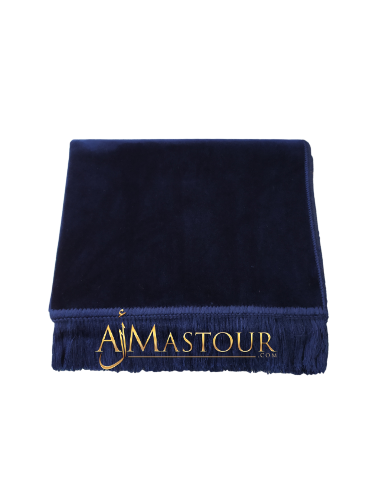 Hoogwaardige gebedsmat Middernachtblauw