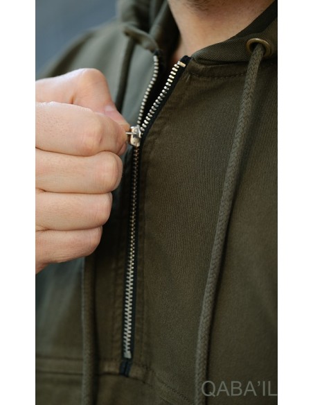 Kameron Stretch Sweat-shirt Kaki-Qaba'il