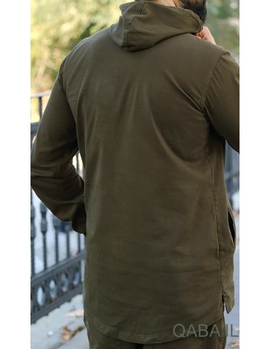 Kameron Stretch Sweat-shirt Kaki-Qaba'il