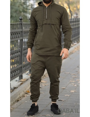 Kameron Stretch Sweat-shirt Kaki-Qaba'il