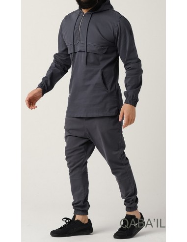 Sweatshirt Kameron Stretch Anthrazit-Qaba'il