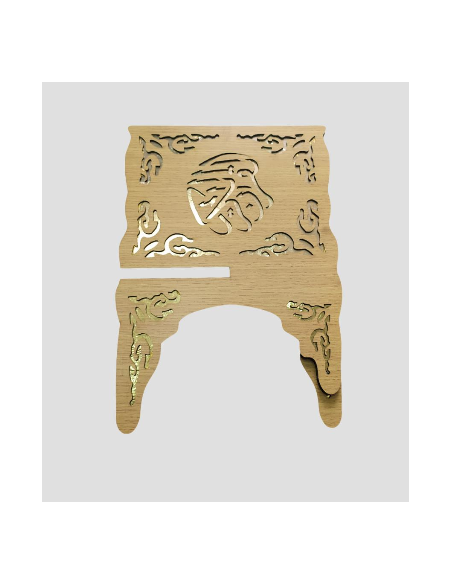 Beige gesneden houten Koran deur