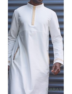 Qamis Eminence Lang Ecru - Qaba'il 2