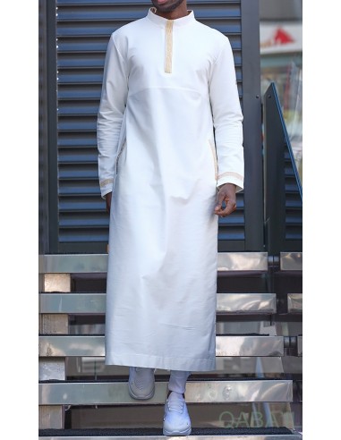 Qamis Eminence Lang Ecru - Qaba'il