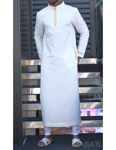 Qamis Eminence Lang Ecru - Qaba'il