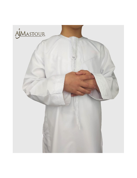 Qamis Kind Omaans Wit
