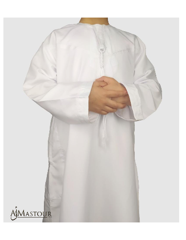 Qamis Kind Omaans Wit
