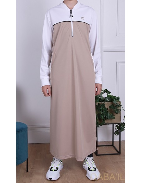 Children's Qamis Ezox Beige - Qaba'il