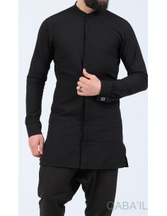 Ultrat Light Shirt Officer Collar Black - Qaba'il
