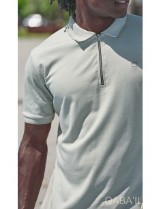 Polo Zip Up Kaki  Clair - Qaba'il 2