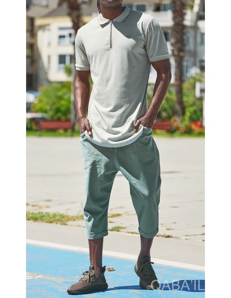 Polo Zip Up Khaki Hell - Qaba'il