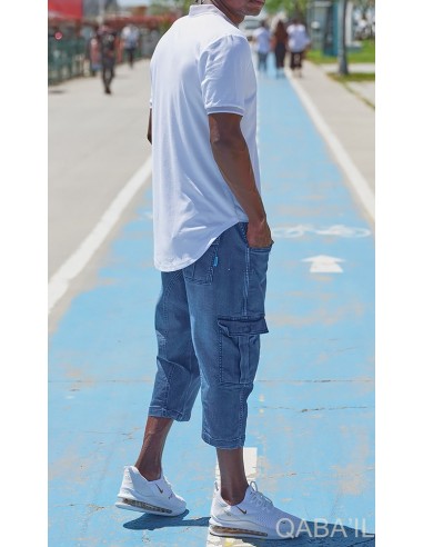 Zip UP Polo White - Qaba'il