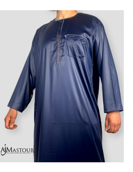 Qamis Ikaf Blauw