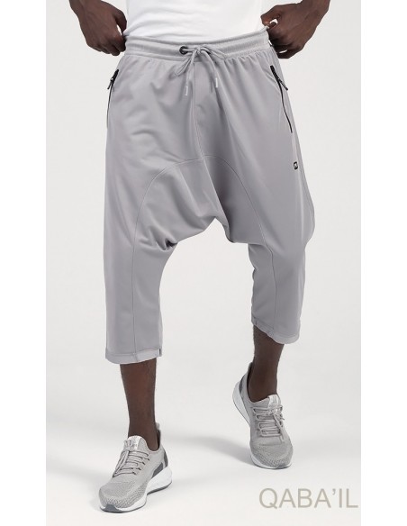 Saroual Pantacourt Lichtgrijs - Qaba'il