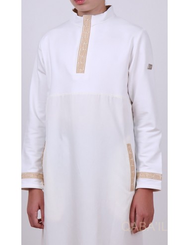 Kinder Qamis Eminence Ecru - Qaba'il