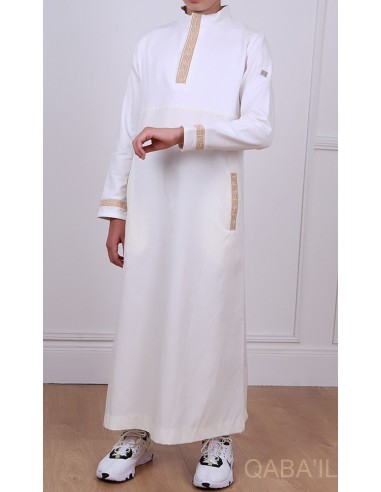 Kinder Qamis Eminence Ecru - Qaba'il