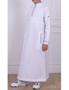 Qamis Eminence Weiß / Silber - Qaba'il