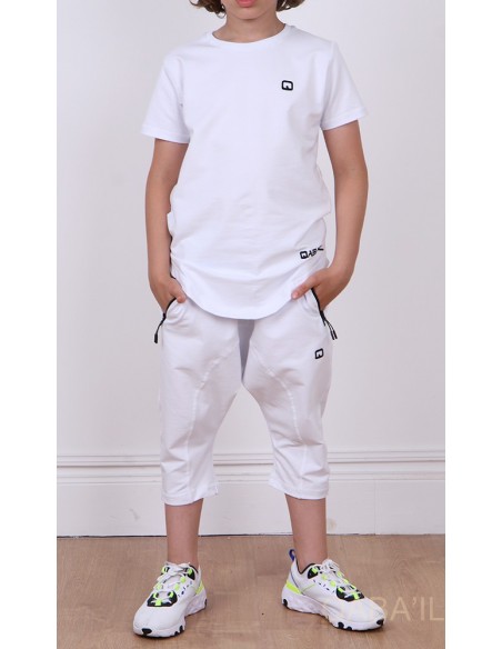 Nautik kinderoutfit wit - Qaba'il