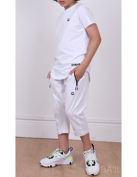 Nautik kinderoutfit wit - Qaba'il