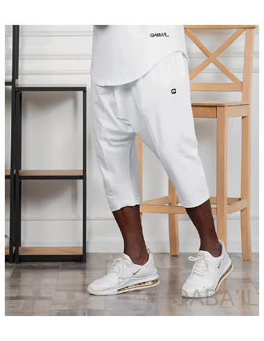 Saroual Pantacourt Nautik wit -Qaba'il
