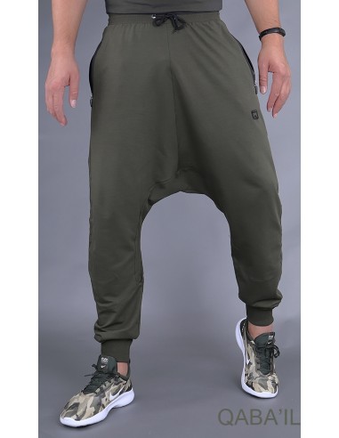 Athletik Khaki Jogging Harem - Qaba'il