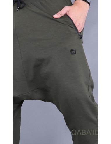 Athletik Khaki Jogging Harem - Qaba'il