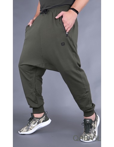 Athletik Khaki Jogging Harem - Qaba'il