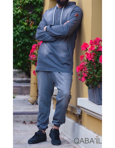 Sweatshirt Kameron Hellblau - Qaba'il