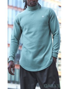 Pull Col Montant Vert...