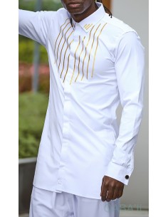 White Fall Long Shirt- Qaba'il