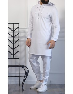 Qamis Court Hood Basic Weiß...