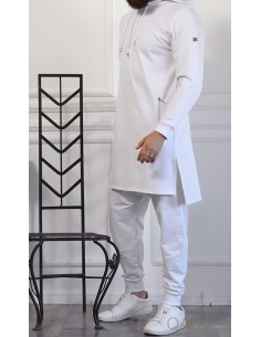 Qamis Court Hood Basic Weiß... 2
