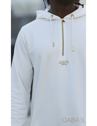 Qamis Court Hood Basic Ecru - Qaba'il