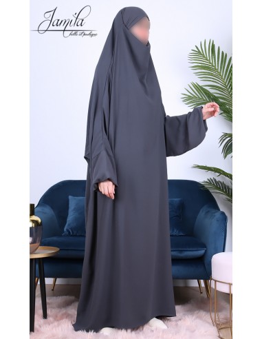 1-delige Jilbab Jamila Grijs