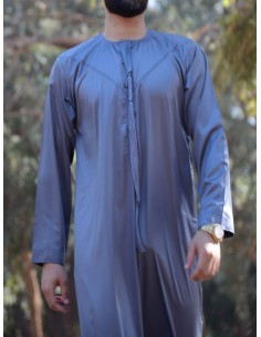 Satijngrijze Emirati Qamis 2