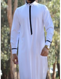 Qamis Mastour Blanc -QM 2027