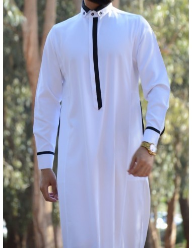 Qamis Mastour Wit -QM 2027