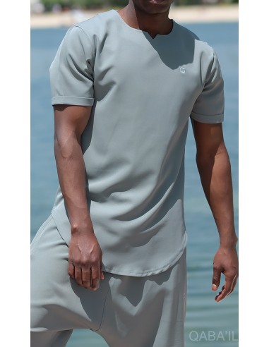 Licht T-shirt Azuurgroen Amandel -...