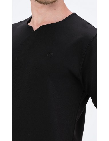 Legeres T-Shirt Azur Schwarz - Qaba'il
