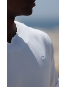 Leichtes T-Shirt Azur Ecru...